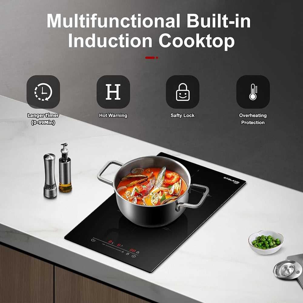 GASLAND Chef 12 Inch 2 Burner Sensor Touch Control Induction Cooktop