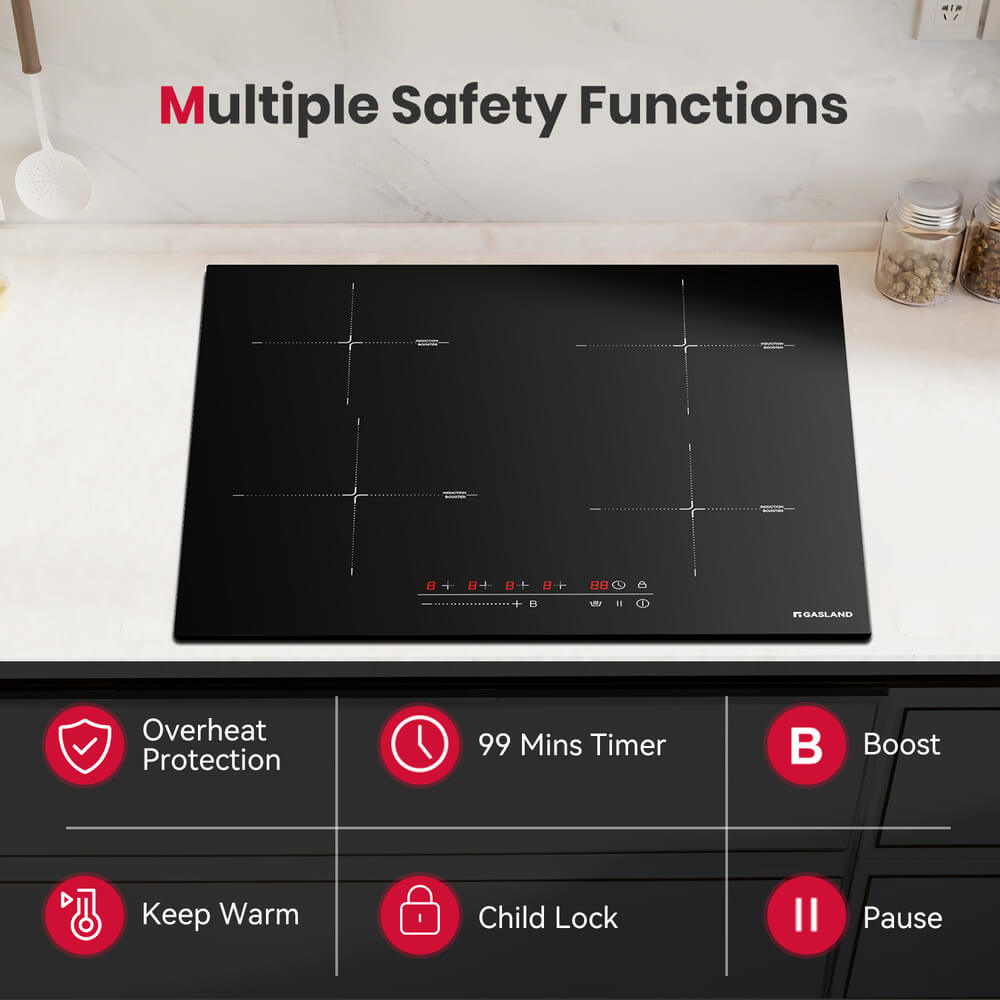 24" 4 Burner Touch Control Induction Cooktop