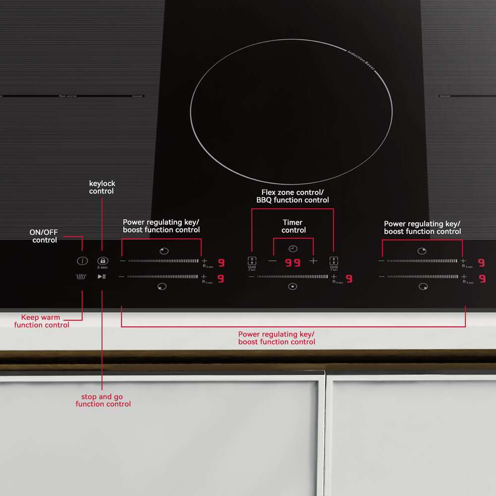 30'' 5 Boost Burner Slider Control Induction Cooktop