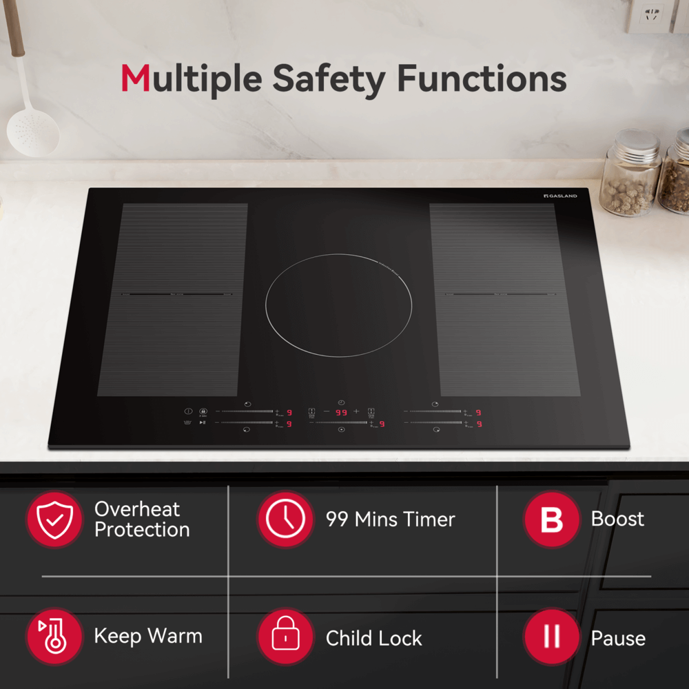 30" 5 Burner Sensor Touch Control Induction Cooktop