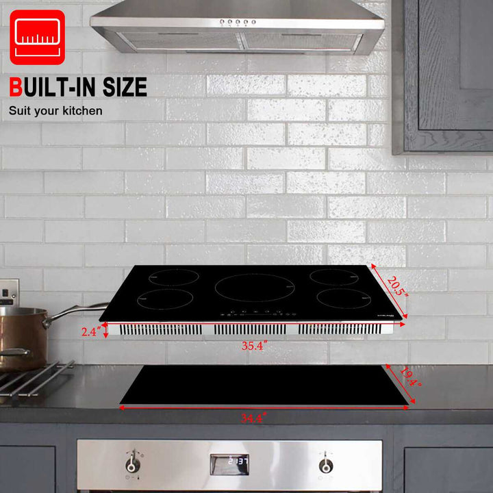 Gasland Chef 36 In. 5 Cooking Zones Induction Stovetop