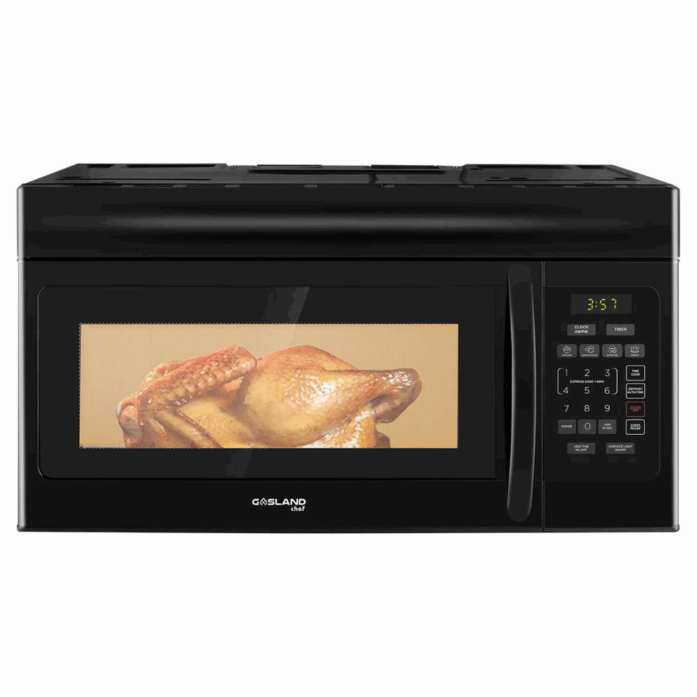 Gasland Chef 30 In. Over-the-Range Microwave Oven W/ 1.6 Cu. Ft. Capacity, 1000 Watts, 300 CFM - Black
