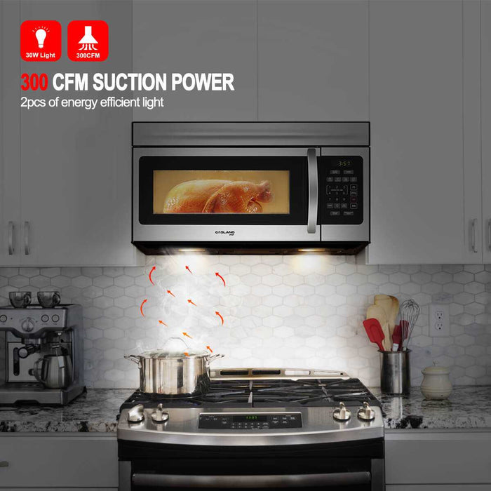 2 Piece Kitchen Appliances Packages 30Inch Over-the-Range & 12 Inch Ceramic Cooktop