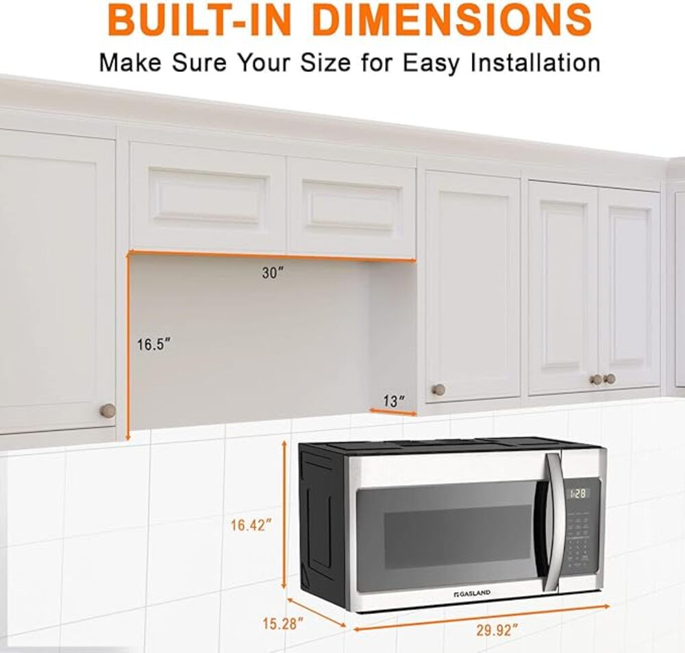 GASLAND 30" 1.9 Cu. Ft. Over the Range Microwave - Stainless Steel