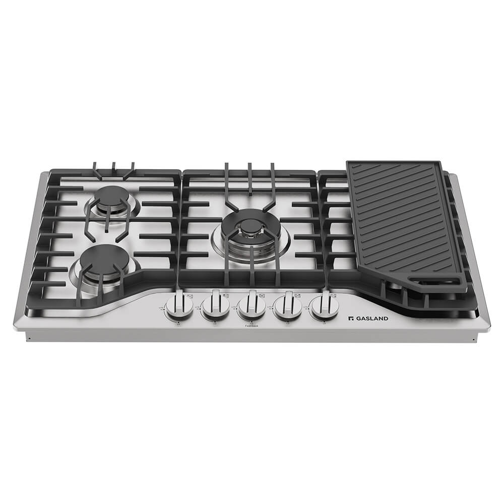 GASLAND 36" 5 Burner Stainless Steel Gas Cooktop with Griddle