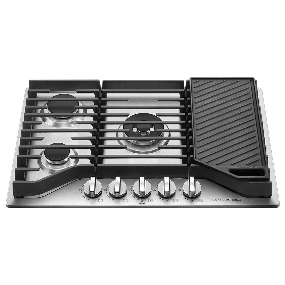 GASLAND 30" 5 Burner Stainless Steel Professional Gas Cooktop with Griddle