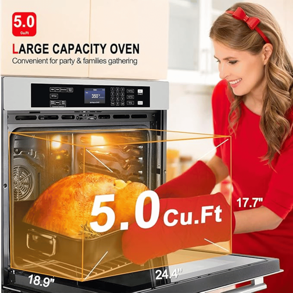 30" 5.0 Cu.Ft. Digital Display Convection Self-cleaning Electric Oven