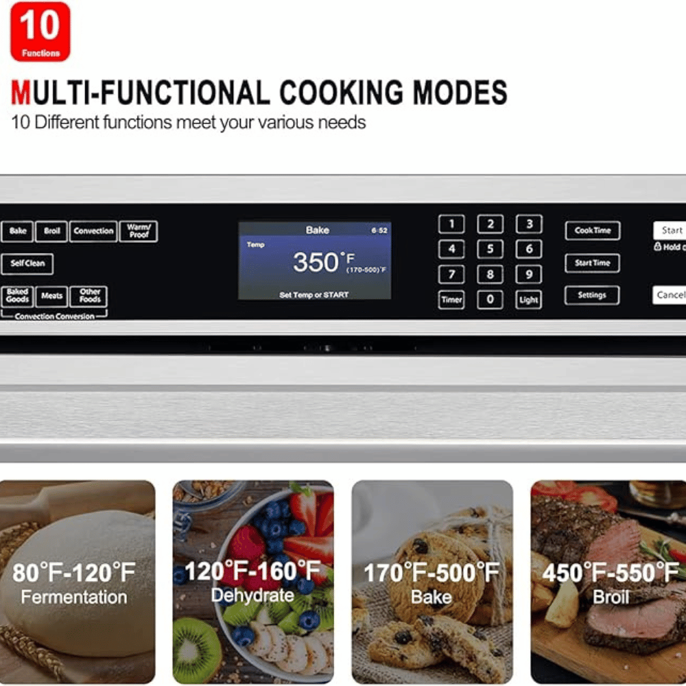 30" 5.0 Cu.Ft. Digital Display Convection Self-cleaning Electric Oven