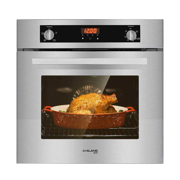 Gasland Chef 24 In. Single Natural Gas Built-in Wall Oven in Stainless Steel