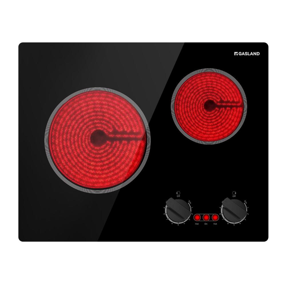 GASLAND 21 Inch 2 Burner Pro-Style Knob Control Ceramic Electric Cooktop