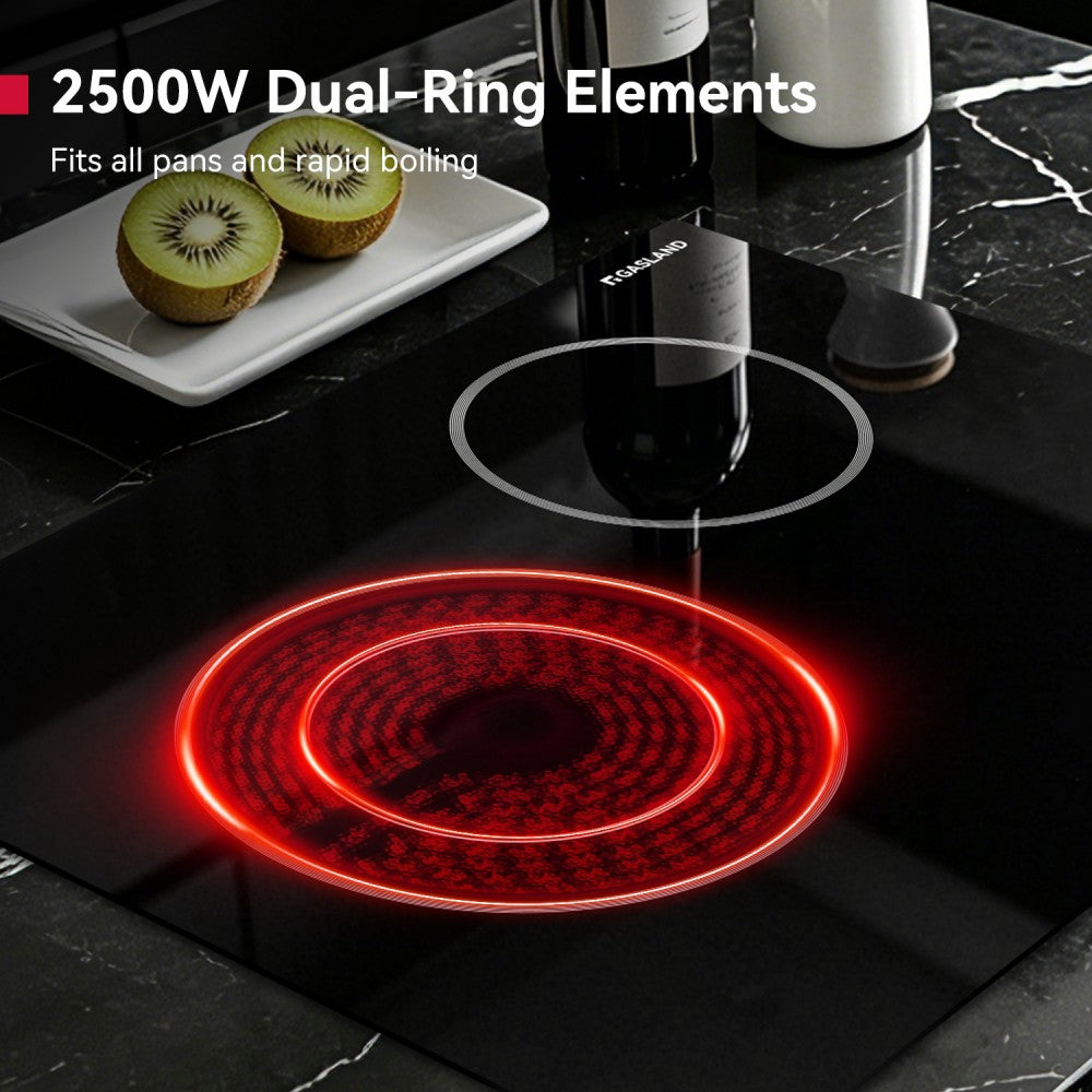 21" 2 Burner Knob Control Electric Cooktop