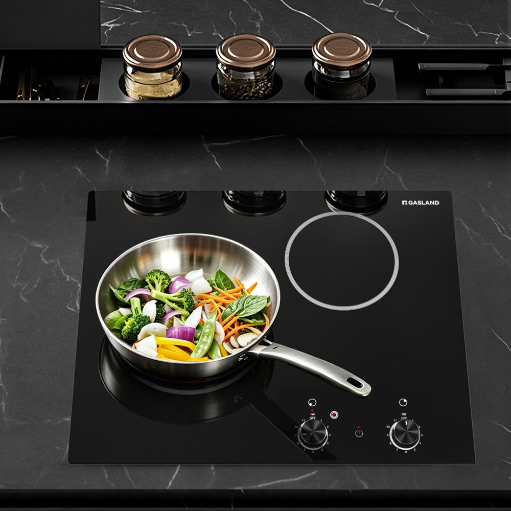 21" 2 Burner Knob Control Electric Cooktop