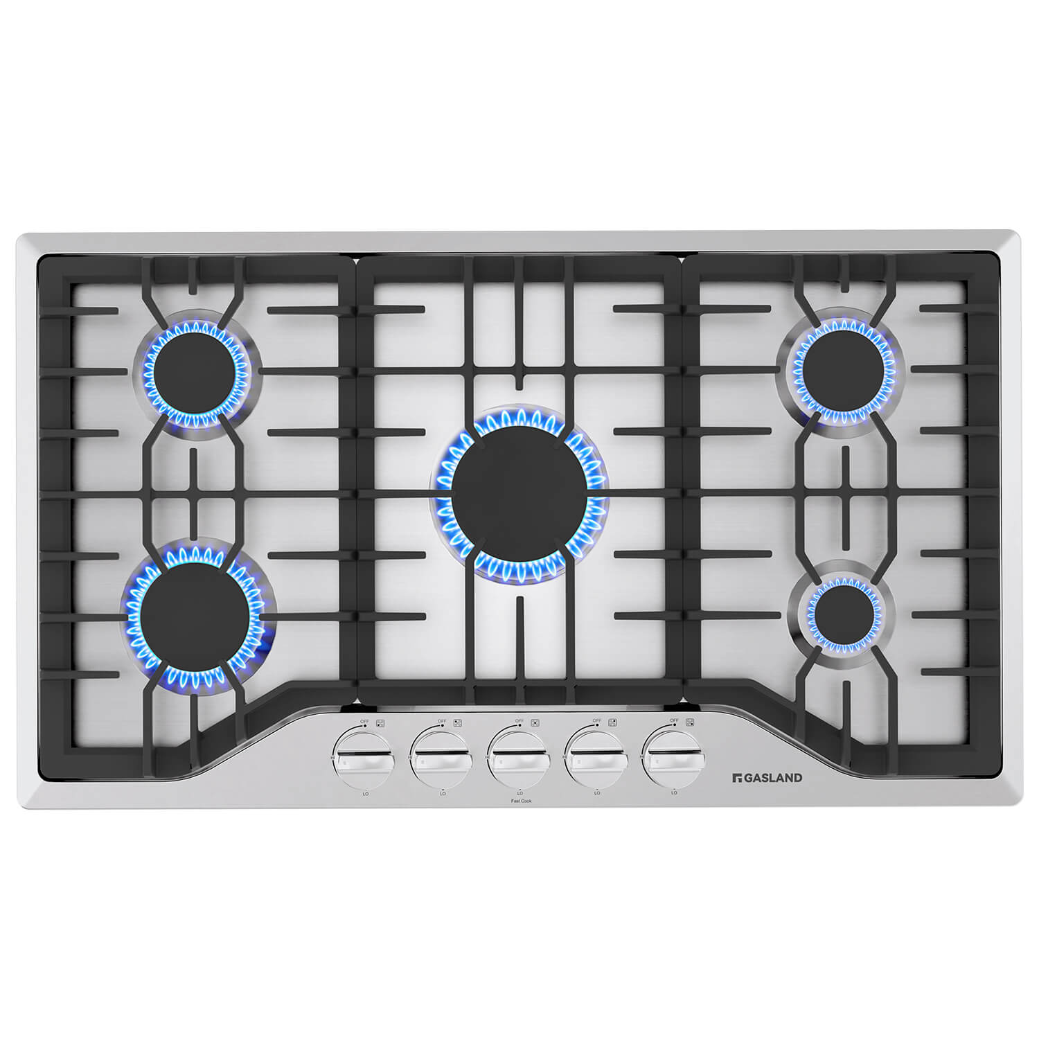 36" 5 Burner Stainless Steel Gas Cooktop