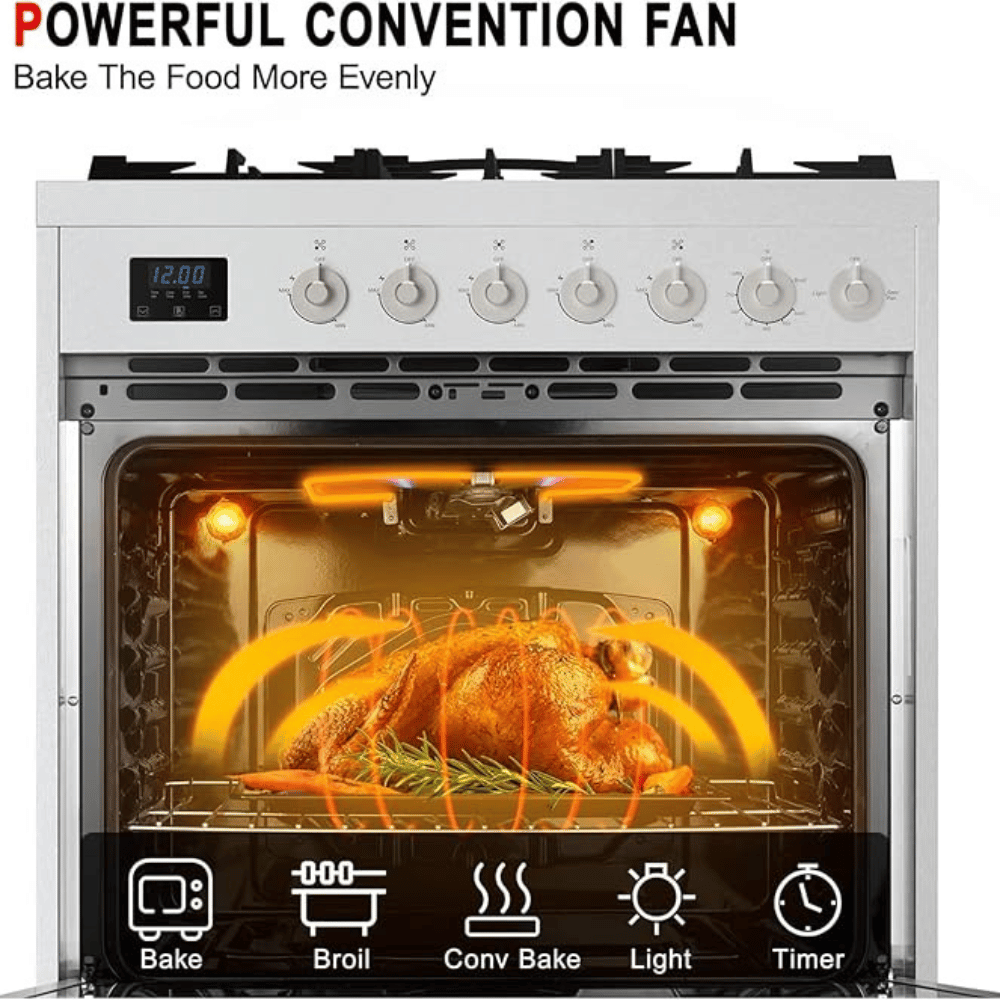 30" Freestanding Gas Range - Oven and Cooktop