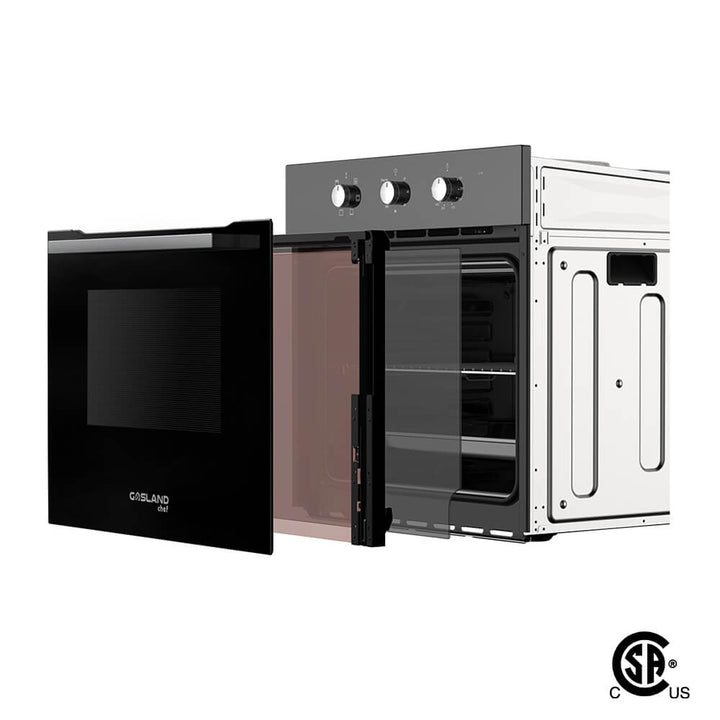 Gasland Chef 24 Built-in Single Wall Oven, 6 Cooking Function, Stainless Steel Electric Wall Oven, ETL Certified