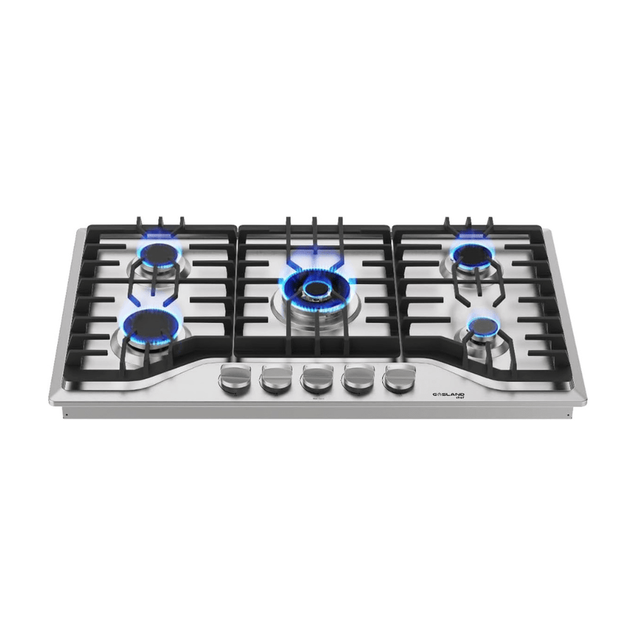GASLAND Chef 36 Inch Gas Cooktop 5 Burner Stainless Steel Gas Stove CSA Certified