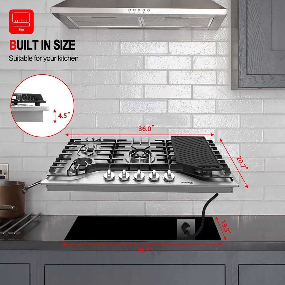 GASLAND Chef Gas cooktops with Griddle Best Kitchen Stove