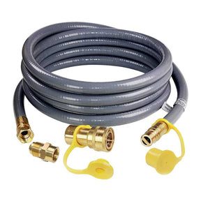Gasland Chef GASLAND 12FT 1/2 Inch Natural Gas Hose with Quick Connect, Propane to Natural Gas Conversion Kit 3/8 Female to 1/2 Male Adapter, Perfect for BBQ, Grill Heater and More NG Appliance, CSA Certified
