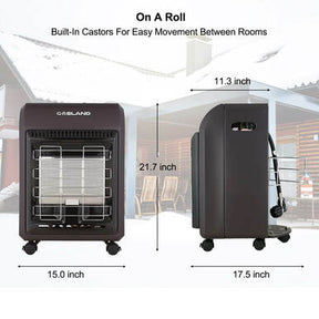 Gasland Chef Portable Cabinet Heater -18,000 BTU Warm Area up to 450 sq. ft- Brown