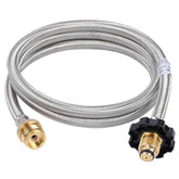 Gasland Chef 5ft Propane Hose Adapter 1lb to 20lb, Converts for Propane Heater, Tabletop Grill and More 1LB Portable Appliance to 5-40lb Tank