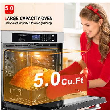 Gasland Chef 30'' Electric Pro ES710TS Built in Wall Oven w/ 10 Functions, 5.0 Cu.Ft. Self-cleaning